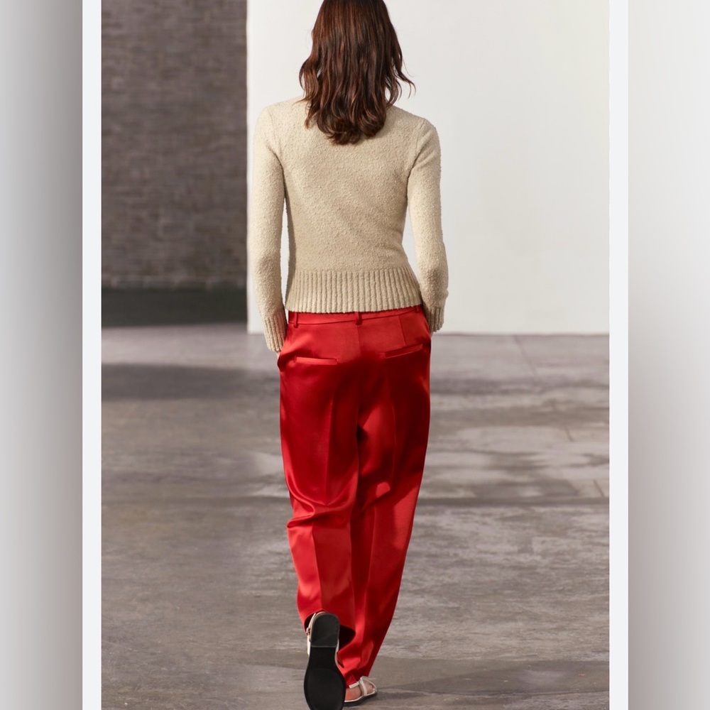 Zara Boucle Knit Cardigan Sweater - Picture 9 of 10